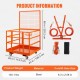 Buy Forklift Safety Cage 114.3x109.2cm Work Platform 1400LBS