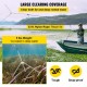 Buy Aquatic Weed Rake Cutting Area 75cm Grass Rake Rope 10m V-Shaped Plant Cutting Tool Steel Blade