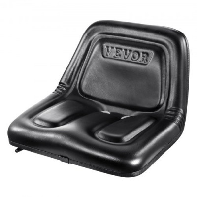 VEVOR Asiento Universal para Carretilla Elevadora Asiento de Tractor con Microinterruptor Orificios de Drenaje Ranura Extendida 160-340 mm Asiento Cómodo para Cargadora Excavadora Cortacésped