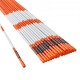 Comprar Marcadores de Entrada 30 PCS Estacas de Nieve Naranja Fibra de Vidrio 0,78x121,5 cm Instalación de Tira Reflectante de Alta Visibilidad Broca de Acero 30 cm Protectores para Estacionamientos