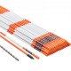 Comprar Marcadores de Entrada 50 PCS Estacas de Nieve Naranja Fibra de Vidrio 0,78x121,5 cm Instalación de Tira Reflectante de Alta Visibilidad Broca de Acero 30 cm Protectores para Estacionamientos