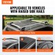 Buy Universal Cross Bars 2 Pcs Lockable Aluminum Car Roof Rack 200lbs Load Fits Side Rails Up to 44" Travel Width