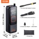 Buy Car Tire Inflator 4000mAh, Rechargeable Portable Air Compressor 10.3 Bar, Auto Shut-Off with LCD Pressure Gauge, LED Lamp, Electric Pump for Bicycle, Cars, Motorcycles