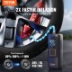 Comprar VEVOR Inflador de Neumáticos de Coche 7800 mAh, Compresor de Aire Portátil 11 Bar, 12 V CC, Apagado Automático con Manómetro LCD, Lámpara LED, Bomba Eléctrica para Bicicleta, Coches, Motocicletas