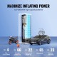 Buy Car Tire Inflator 7800mAh, Portable Air Compressor 11 Bar, 12V DC, Auto Shut-Off with LCD Pressure Gauge, LED Lamp, Electric Pump for Bicycle, Cars, Motorcycles