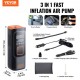 Buy Car Tire Inflator 7800mAh, Portable Air Compressor 11 Bar, 12V DC, Auto Shut-Off with LCD Pressure Gauge, LED Lamp, Electric Pump for Bicycle, Cars, Motorcycles