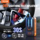 Buy Car Tire Inflator 12000mAh, Portable Air Compressor Double Cylinder Fast Inflation 30s Auto Shut Off LED Lamp, Electric Pump for Bicycle, Cars, Motorcycles