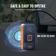 Buy Car Tire Inflator 12000mAh, Portable Air Compressor Double Cylinder Fast Inflation 30s Auto Shut Off LED Lamp, Electric Pump for Bicycle, Cars, Motorcycles