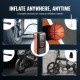 Buy Car Tire Inflator 12000mAh, Portable Air Compressor Double Cylinder Fast Inflation 30s Auto Shut Off LED Lamp, Electric Pump for Bicycle, Cars, Motorcycles