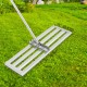 Comprar Rastrillo de Nivelación de Césped 76,2 x 25,4 cm Nivelador de Césped de Jardín de Golf Acero Inoxidable Herramienta Niveladora de Césped con Poste 195 cm Rastrillo para Nivelar Césped Patio