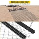 Buy Lawn Leveling Rake 1.2 x 1.5m Lawn Leveler Q235 Steel 2.2m Chain Drag Harrow with Tray Leveling Tool for Gravel Paths Playgrounds Terraces