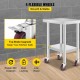 Buy Work Table Stainless Steel Food Preparation Table 61 x 45.7 x 86.4 cm Professional Kitchen Table Load 100 kg Work Table