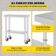 Buy Work Table Stainless Steel Food Preparation Table 76.2 x 30.5 x 86.4cm Professional Kitchen Table Load 100kg Work Table