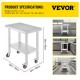 Buy Work Table Food Preparation Table Stainless Steel 76 x 46 x 86 cm Professional Kitchen Table Load 100 kg Work Table