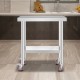 Buy Work Table Food Preparation Table Stainless Steel 76 x 46 x 86 cm Professional Kitchen Table Load 100 kg Work Table