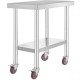 Buy Work Table Food Preparation Table Stainless Steel 76 x 46 x 86 cm Professional Kitchen Table Load 100 kg Work Table