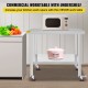 Buy Work Table Food Preparation Table Stainless Steel 90 x 76 x 5.5 cm Professional Kitchen Table Load 100 kg Work Table