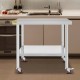 Buy Work Table Food Preparation Table Stainless Steel 90 x 76 x 5.5 cm Professional Kitchen Table Load 100 kg Work Table