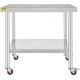 Buy Work Table Food Preparation Table Stainless Steel 90 x 76 x 5.5 cm Professional Kitchen Table Load 100 kg Work Table