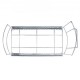 Buy Sliding Trash Can Rack (Not Included) Iron Frame Removable Trash Can Rack Sliding Rail 16kg Load Removable Trash Can Under Cabinet for Kitchen