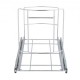 Buy Sliding Trash Can Rack (Not Included) Iron Frame Removable Trash Can Rack Sliding Rail 16kg Load Removable Trash Can Under Cabinet for Kitchen