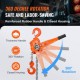 Buy Manual Lever Chain Hoist 2.8m Lift Steel Ratchet Hoist 3T Capacity Lever Hoist 360° Rotation Hook with Double Ratchet Brake for Garage