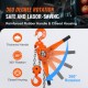 Buy Manual Lever Chain Hoist 2.8m Lift Steel Ratchet Hoist 6T Capacity Lever Hoist 360° Rotation Hook with Double Ratchet Brake for Garage