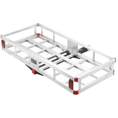 VEVOR Portador de carga con montaje de enganche 49.4x22.4x7.1 en aluminio de 500 lb para receptor de 2