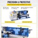 Buy Mini Metal Lathe 220V 550W MT2 Tailstock Taper Precision Mini Lathe Center Distance 350mm 50-2500RPM Lathe Machine for Bushing, Spindle, Prototype, Model Making