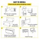 Comprar Kit de herrajes para mecanismo de resortes de cama DIY Murphy Horizontal para cama de tamaño doble