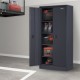 Comprar Gabinete de almacenamiento de metal con 4 estantes ajustables y 200 libras con cerradura por estante