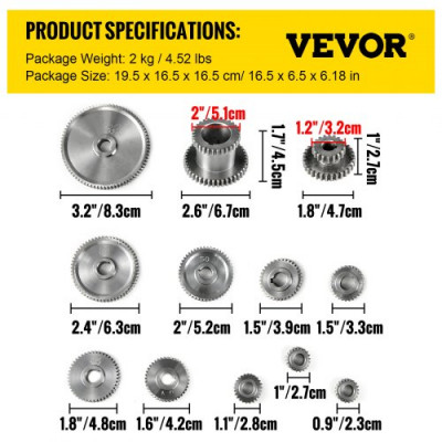 Mini Engranaje CJ0618 18 pcs  Ampliamente Utilizado en Fresadoras T30-T60 Formadoras de Engranajes Taladradoras Talladoras con Fresa Madre U Otras Ocasiones de Transmisión de Maquinaria