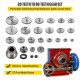 Engranajes de Torno de Metal, Conjunto de 27 pcs Metal Torno Engranajes para Mini Tornos y Fresadoras Modelo de Mini CJ0618 Herramienta Engranajes de Metal con Alta Precisión Fácil de Instalar