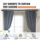 Buy Double Rod Curtain Rods, 36-72 Inch Adjustable Length