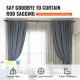 Buy Double Rod Curtain Rods, 36-72 Inch Adjustable Length