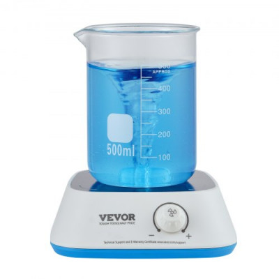 VEVOR Agitador magnético 0-2000 rpm 3000 ml Mezclador de placa magnética Velocidad de agitación ajustable Agitador de laboratorio con barra agitadora para investigación, estudio, experimento