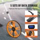 Buy Wheel Odometer for Distance Measurement 317.5mm Wheel Diameter Topometer Distance Measurement 104-71cm Telescopic Handle 99999.9ft/m Measuring Range Electronic Counter