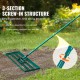 Buy 760x254mm Lawn Leveling Rake, Steel Handle, 1981mm Base Plate, Heavy Duty Aluminum Alloy Soil Leveling Rake for Lawn, Golf, Patio, Garden Courses