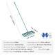 Buy 760x254mm Lawn Leveling Rake, Steel Handle, 1981mm Base Plate, Heavy Duty Aluminum Alloy Soil Leveling Rake for Lawn, Golf, Patio, Garden Courses