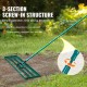 Buy 1219x254mm Lawn Leveling Rake, Steel Handle, 1981mm Base Plate, Heavy Duty Aluminum Alloy Soil Leveling Rake for Lawn, Golf, Patio, Garden Courses