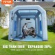 Buy Inflatable Paint Booth 4 x 2.95 x 2.75m Inflatable Car Paint Tent in 210D Oxford with Filtration System 900W Blowers Painting Work Station Garage Workshop