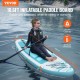 VEVOR Tabla de Paddle Surf Inflable, 3230,8 x 838,2 x 152,4 mm Tabla de Paddle SUP de PVC con Asiento de Kayak extraíble, Accesorios para Tabla, Bomba, Remo y Kit de reparación, Juego de Remo Azul