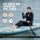 VEVOR Tabla de Paddle Surf Inflable, 3230,8 x 838,2 x 152,4 mm Tabla de Paddle SUP de PVC con Accesorios para Tabla, Bolsa para teléfono, Mochila, Kit de reparación, Remo y Kit de reparación