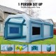 Buy Inflatable Paint Booth 6 x 3 x 2.5m Inflatable Car Paint Tent in 210D Oxford with Filtration System 2 Blowers 480W + 750W Painting Work Station Garage Workshop