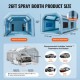 Buy Inflatable Paint Booth 8 x 4.5 x 3.3m Inflatable Car Paint Tent in 210D Oxford with Filtration System 2 Blowers 960W + 750W Painting Work Station Garage Workshop