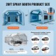 Buy Inflatable Paint Booth 8.5x4.8x3.3m Inflatable Car Paint Tent in 210D Oxford with Filtration System 2 Blowers 960W + 750W Painting Work Station Garage Workshop