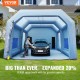 Buy Inflatable Paint Booth 10 x 6 x 4m Inflatable Car Painting Tent in 210D Oxford with Filtration System 2 Blowers 950W + 1100W Painting Work Station Garage Workshop