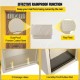 Buy Fence Mailbox 1.2mm Thick Steel Recessed Mailbox with Code Lock 31.7 x 16 x 42.9 cm Mailbox for Walls and Fence Walls Rainproof Mailbox Beige for Home Office