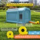 Comprar Cabina de Pintura Inflable 4x2,5x2,5 m Carpa Hinchable Tela Oxford 210D PVC Soplador de Inflado 680W Ventilador 330W Cabina de Garaje Inflable Portátil Azul Carpa para Automóvil Camping Feria