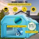 Buy Inflatable Paint Booth 6x3x2.5m Inflatable Tent 210D Oxford Fabric PVC 680W Inflation Blower 330W Fan Portable Inflatable Garage Booth Blue Car Tent Camping Fair